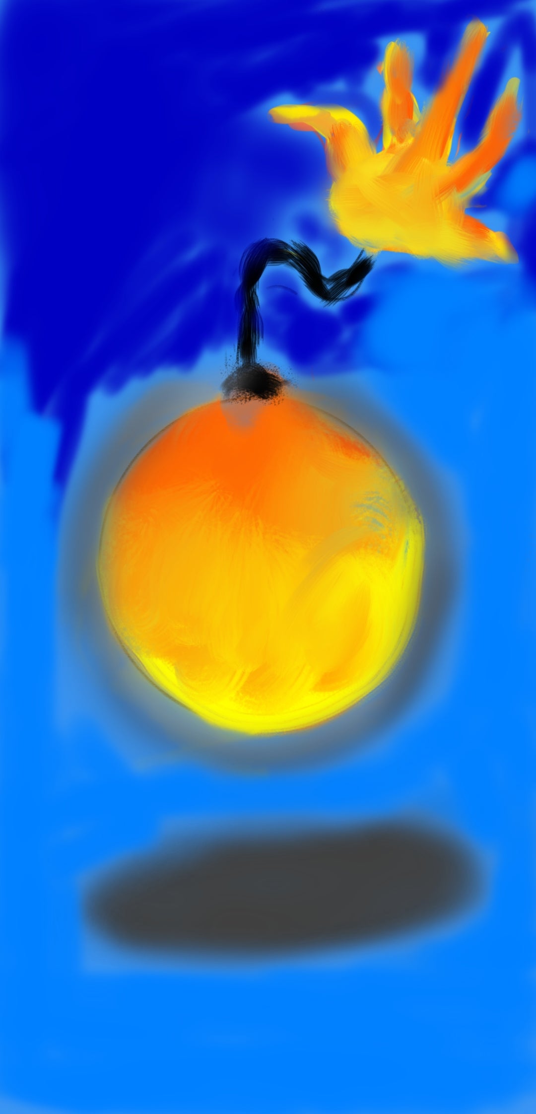 Glowing Orb with light source